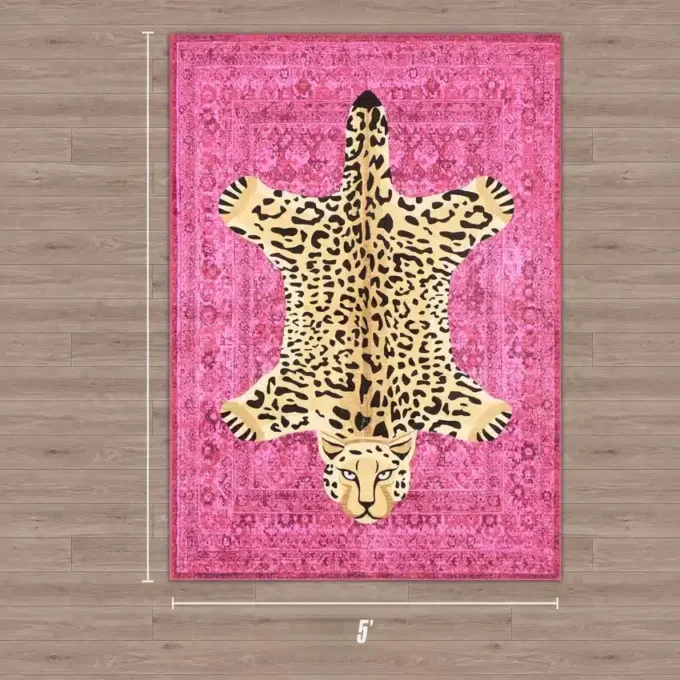 Finely Washable Rug, 5′ X 7′ Finely Washable Rug, 5′ X 7′