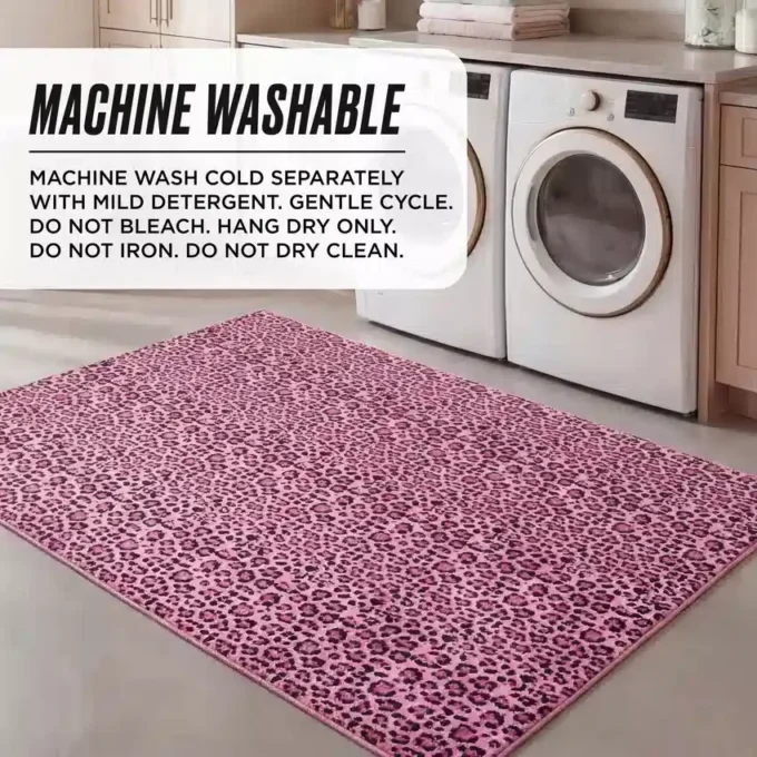 Finely Washable Rug, 5′ X 7′