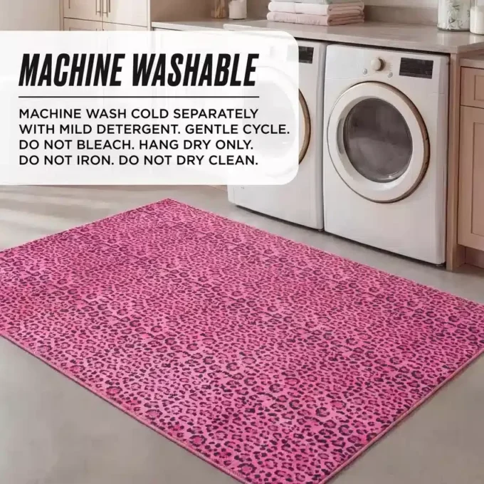 Finely Washable Rug, 5′ X 7′