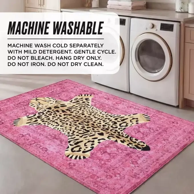 Finely Washable Rug, 5′ X 7′ Finely Washable Rug, 5′ X 7′