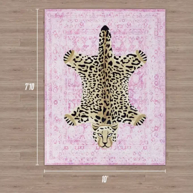 Finely Washable Rug, 7’10 X 10′