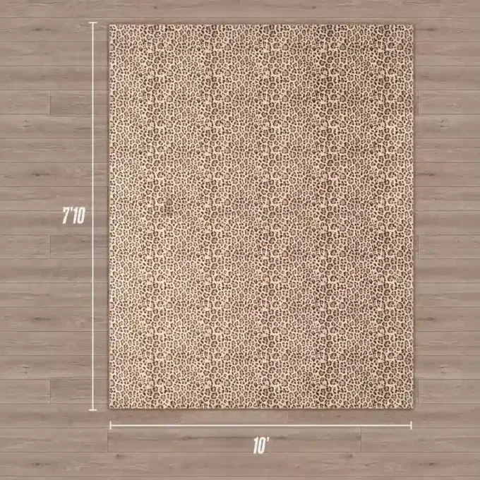 Finely Washable Rug, 7’10 X 10′