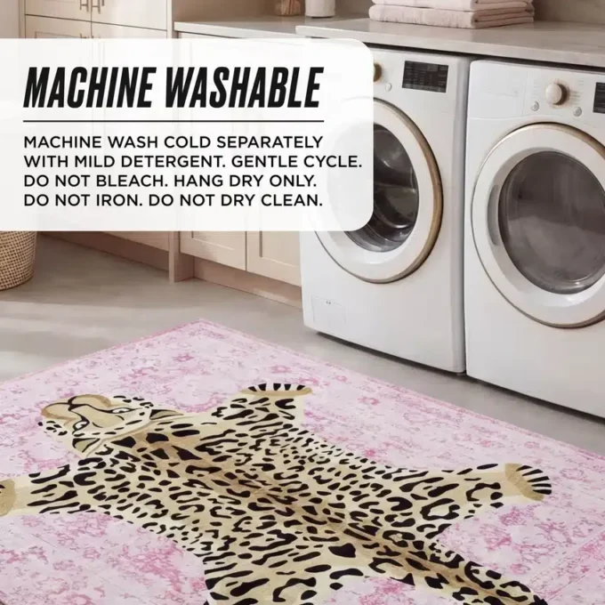 Finely Washable Rug, 7’10 X 10′