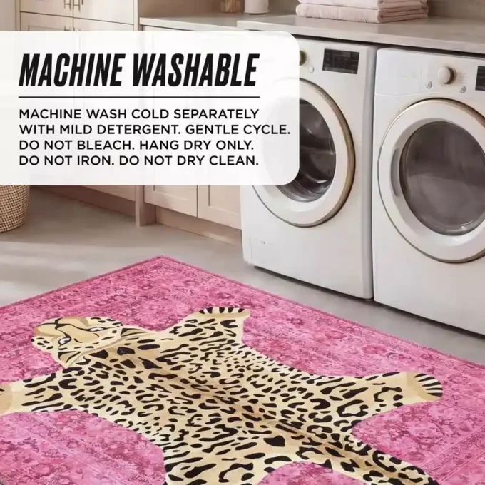 Finely Washable Rug, 7’10 X 10′