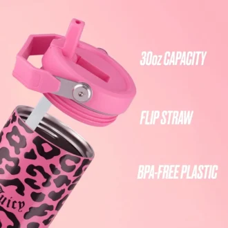 Flip & Sip Hydration Stainless Steel Tumbler