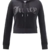 Front Mixed Crystals Velour Hoodie Front Mixed Crystals Velour Hoodie