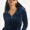 Leo Customizable Big Bling Velour Hoodie Leo Customizable Big Bling Velour Hoodie