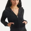Leo Customizable Big Bling Velour Hoodie Leo Customizable Big Bling Velour Hoodie