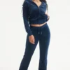 Leo Customizable Big Bling Velour Hoodie Leo Customizable Big Bling Velour Hoodie