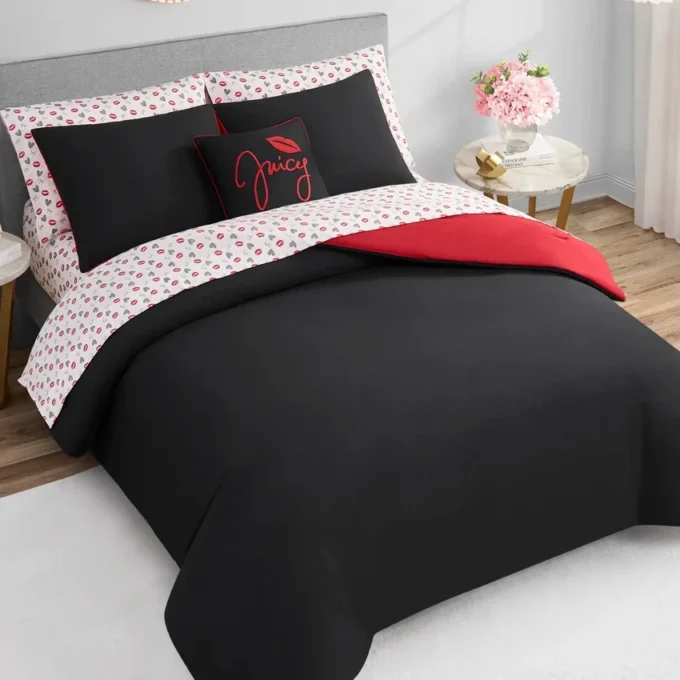 Glam Girl Solid Reversible Bed in a Bag Bedding Set Glam Girl Solid Reversible Bed in a Bag Bedding Set