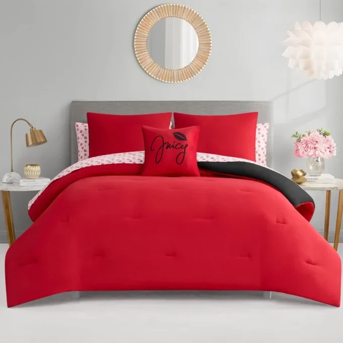 Glam Girl Solid Reversible Bed in a Bag Bedding Set Glam Girl Solid Reversible Bed in a Bag Bedding Set