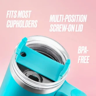 Glam Logo Stainless Steel Water Bottle