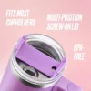 Glam Logo Stainless Steel Water Bottle Glam Logo Stainless Steel Water Bottle