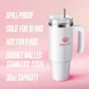 Glam Logo Stainless Steel Water Bottle Glam Logo Stainless Steel Water Bottle