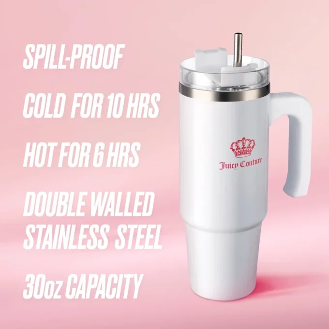 Glam Logo Stainless Steel Water Bottle Glam Logo Stainless Steel Water Bottle
