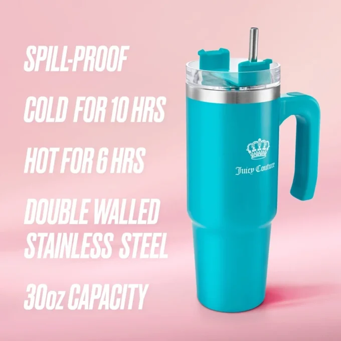 Glam Logo Stainless Steel Water Bottle Glam Logo Stainless Steel Water Bottle