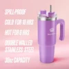 Glam Logo Stainless Steel Water Bottle Glam Logo Stainless Steel Water Bottle
