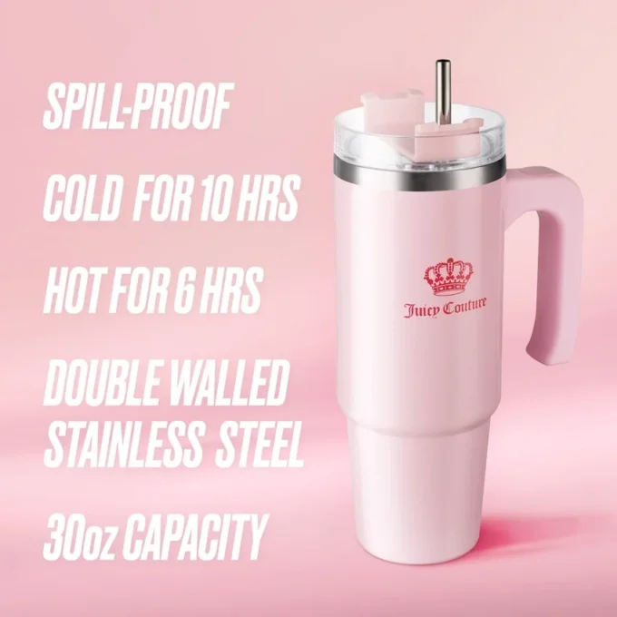 Glam Logo Stainless Steel Water Bottle Glam Logo Stainless Steel Water Bottle