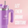 Glam Logo Stainless Steel Water Bottle Glam Logo Stainless Steel Water Bottle