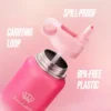 Go Girl Stainless Steel Water Bottle with Pop-Up Straw Go Girl Stainless Steel Water Bottle with Pop-Up Straw