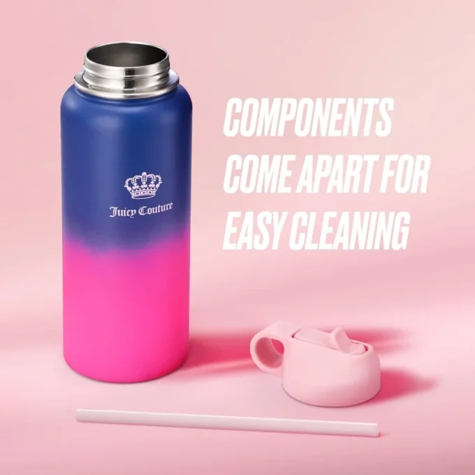 Go Girl Stainless Steel Water Bottle with Pop-Up Straw Go Girl Stainless Steel Water Bottle with Pop-Up Straw