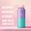 Go Girl Stainless Steel Water Bottle with Pop-Up Straw Go Girl Stainless Steel Water Bottle with Pop-Up Straw