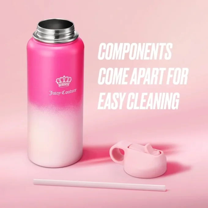 Go Girl Stainless Steel Water Bottle with Pop-Up Straw Go Girl Stainless Steel Water Bottle with Pop-Up Straw