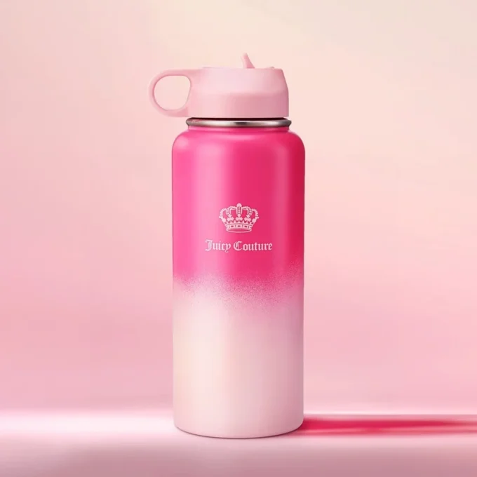 Go Girl Stainless Steel Water Bottle with Pop-Up Straw Go Girl Stainless Steel Water Bottle with Pop-Up Straw