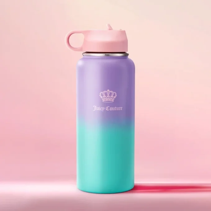 Go Girl Stainless Steel Water Bottle with Pop-Up Straw Go Girl Stainless Steel Water Bottle with Pop-Up Straw