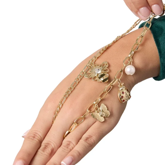 Gold-Tone Charm Bracelet Duo Gold-Tone Charm Bracelet Duo
