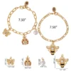 Gold-Tone Charm Bracelet Duo Gold-Tone Charm Bracelet Duo