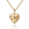 Gold-Tone Heart Charm Necklace Gold-Tone Heart Charm Necklace