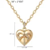 Gold-Tone Heart Charm Necklace Gold-Tone Heart Charm Necklace