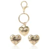 Gold-Tone Heart Keychain Bag Charm & Earring Set Gold-Tone Heart Keychain Bag Charm & Earring Set