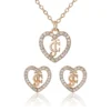 Gold-Tone Pava Heart Necklace & Stud Earrings Set Gold-Tone Pava Heart Necklace & Stud Earrings Set