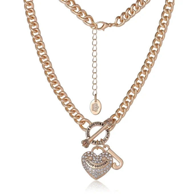 Heart and Juicy Toggle Charm Necklace Heart and Juicy Toggle Charm Necklace