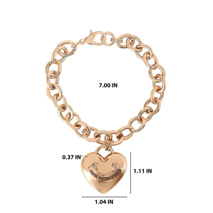 Heart Charm Chain Bracelet Heart Charm Chain Bracelet