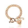 Heart Charm Toggle Bracelet Heart Charm Toggle Bracelet