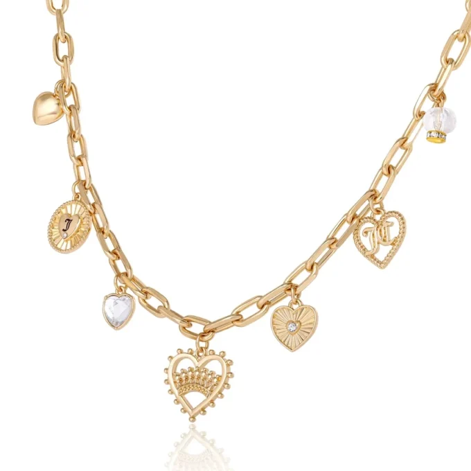 Heart Juicy Logo Charm Necklace Heart Juicy Logo Charm Necklace