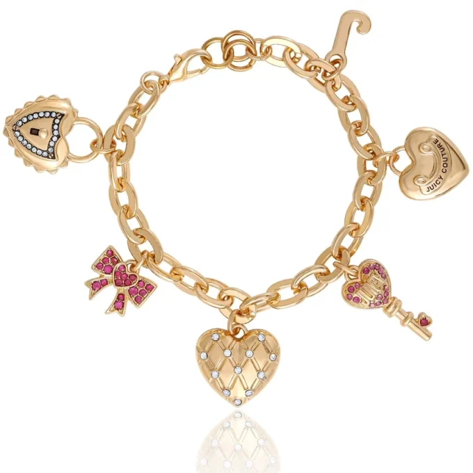 Heart & Key Charm Bracelet Heart & Key Charm Bracelet
