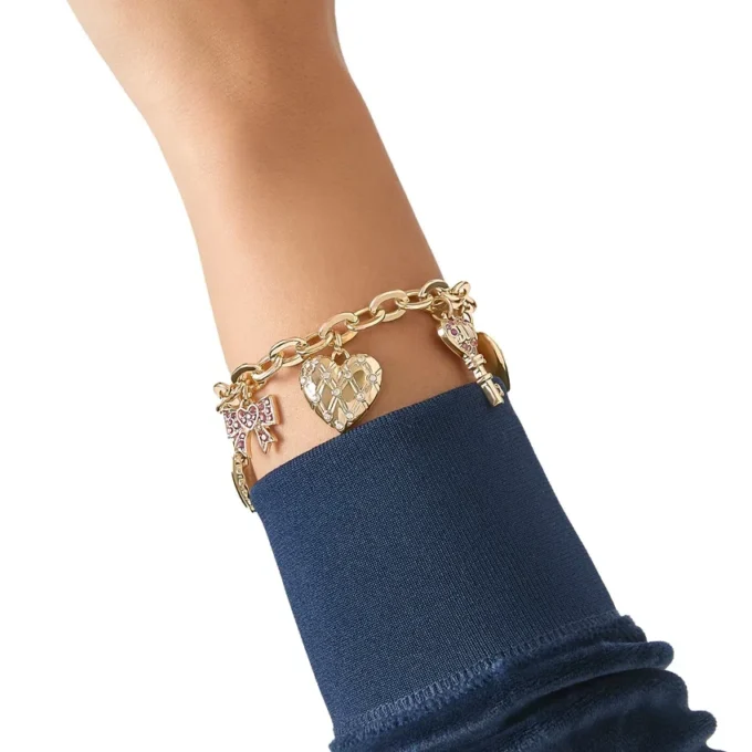 Heart & Key Charm Bracelet Heart & Key Charm Bracelet