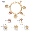 Heart & Key Charm Bracelet Heart & Key Charm Bracelet