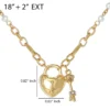 Heart Locket Charm Necklace Heart Locket Charm Necklace