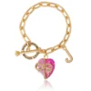 Heart Stone & J Charm Bracelet Heart Stone & J Charm Bracelet