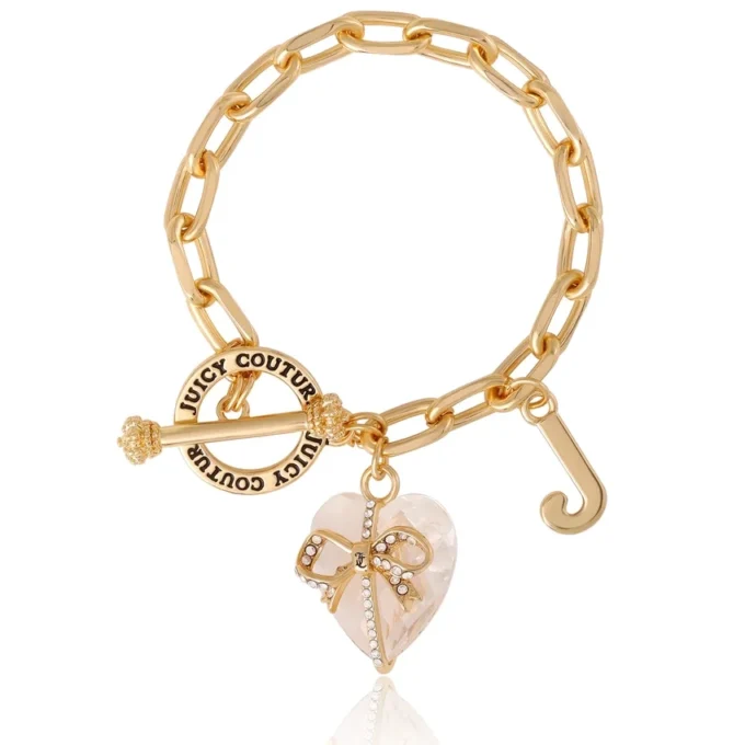 Heart Stone & J Charm Bracelet Heart Stone & J Charm Bracelet