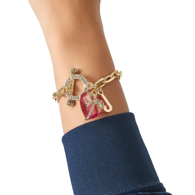 Heart Stone & J Charm Bracelet Heart Stone & J Charm Bracelet