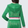 Heritage Stripe Bling Velour Zip Hoodie Heritage Stripe Bling Velour Zip Hoodie