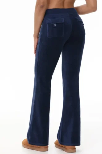 Hollywood Scottie Snap Pocket Cotton Velour Track Pants Hollywood Scottie Snap Pocket Cotton Velour Track Pants
