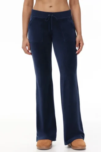 Hollywood Scottie Snap Pocket Cotton Velour Track Pants Hollywood Scottie Snap Pocket Cotton Velour Track Pants