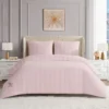 Jenny Velour Striped Jacquard Duvet Set